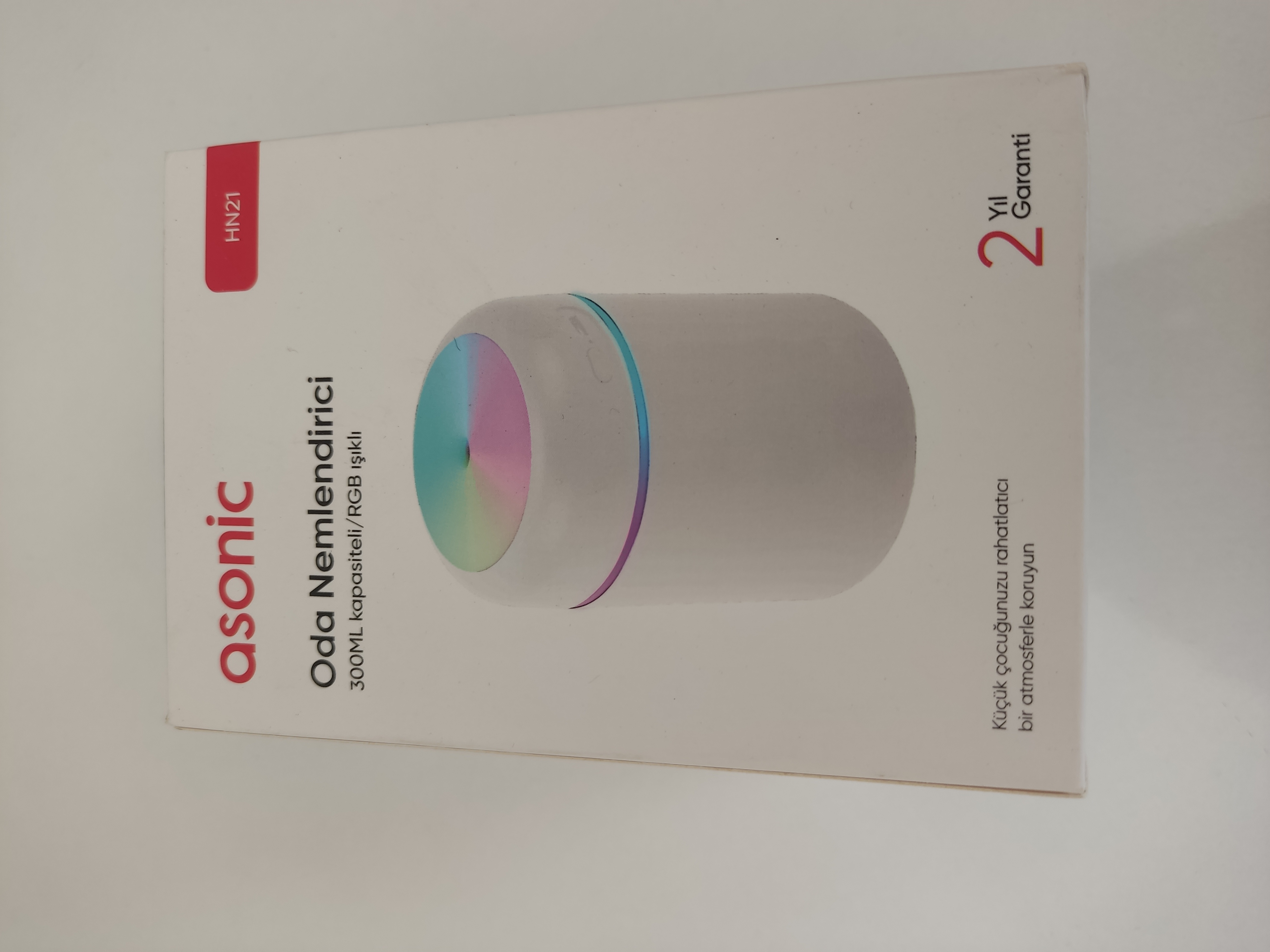 Asonic Oda Nemlendirici 300 ML kapasitw/RGB Işıklı